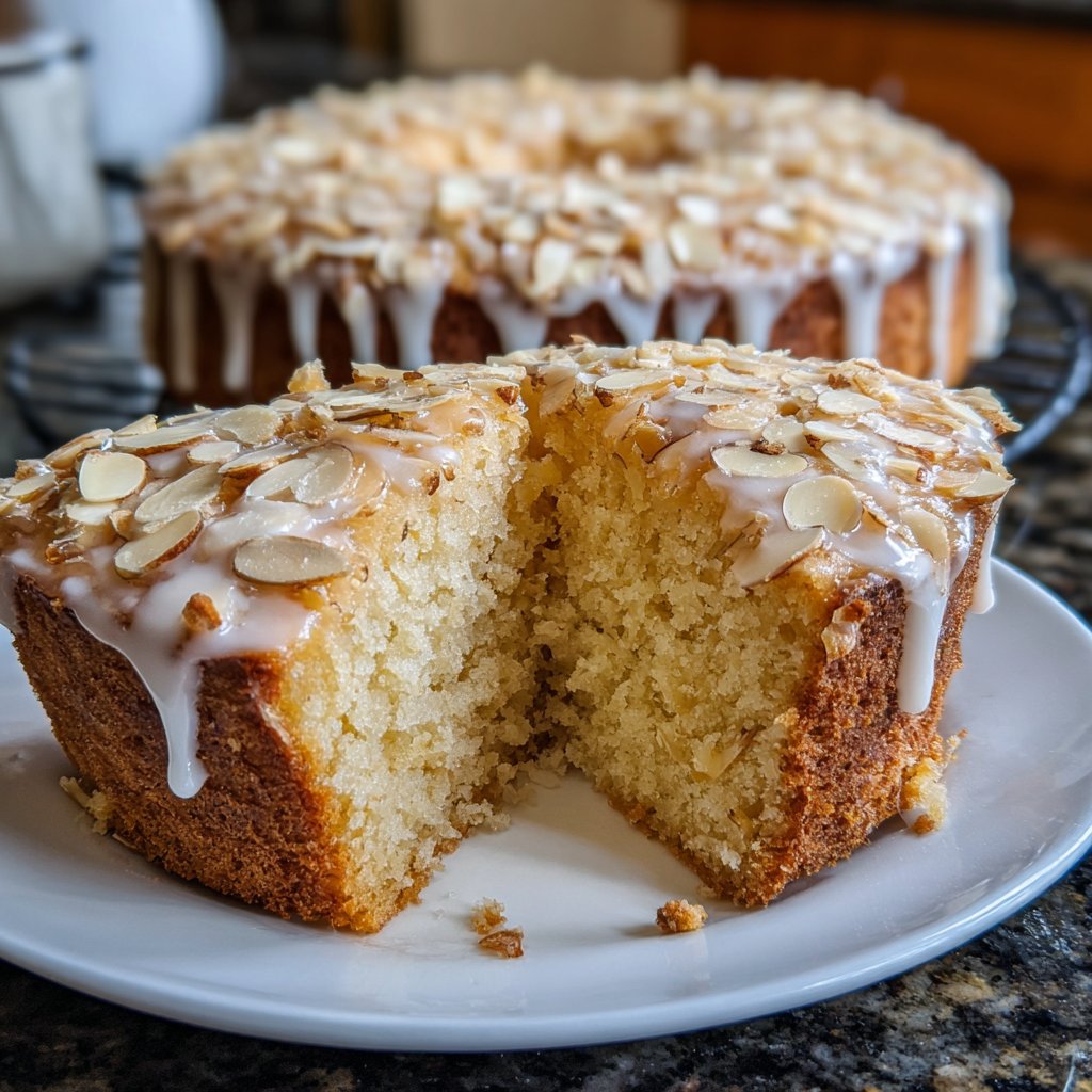 Vanilla Almond Yogurt Cake