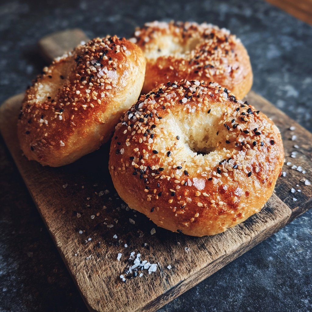 Soft Bagels Made With Greek Yogurt