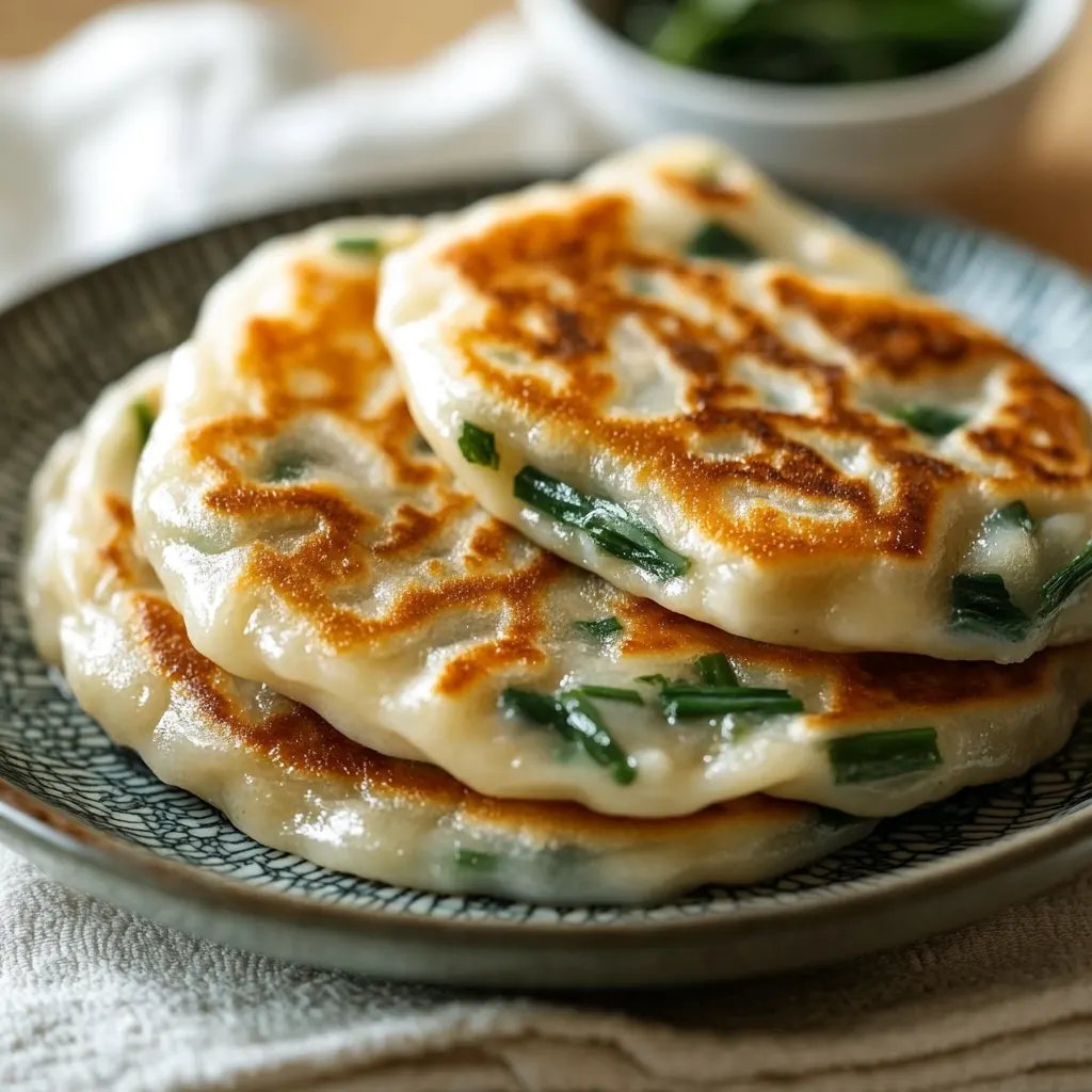 Chinese Chive Pancakes (Jiu Cai Bing)
