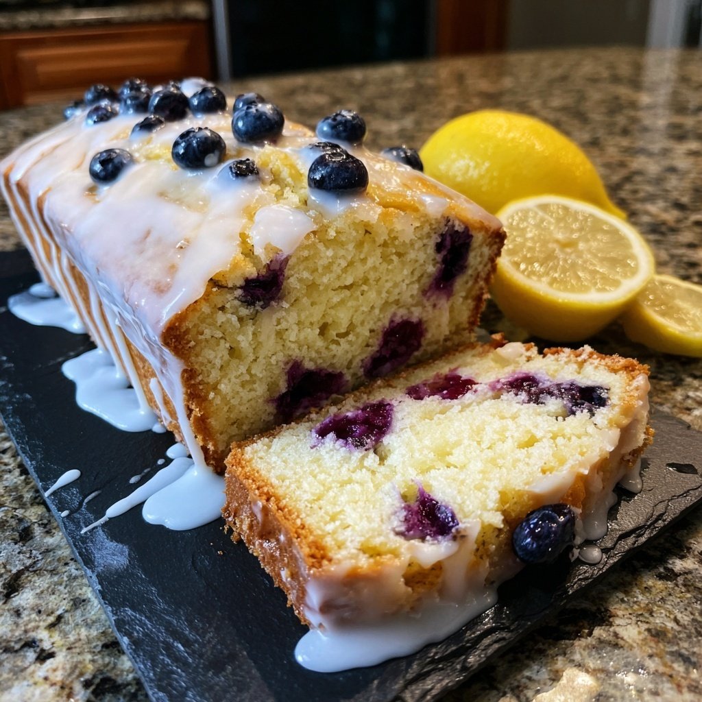 Baking & Desserts Lemon Blueberry Loaf Cake