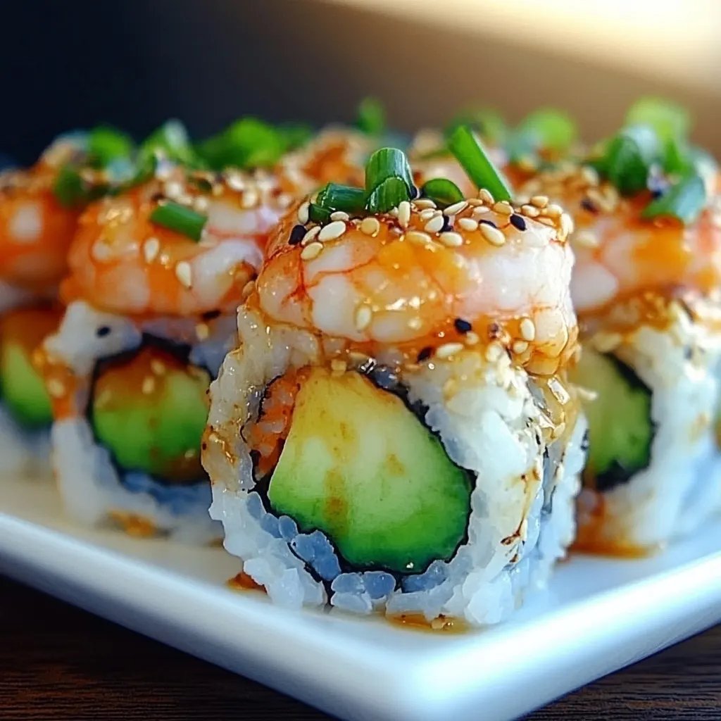 Spicy Shrimp Sushi Stacks