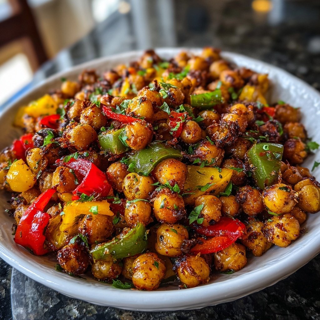 Crispy Chickpea Veggie Crunch