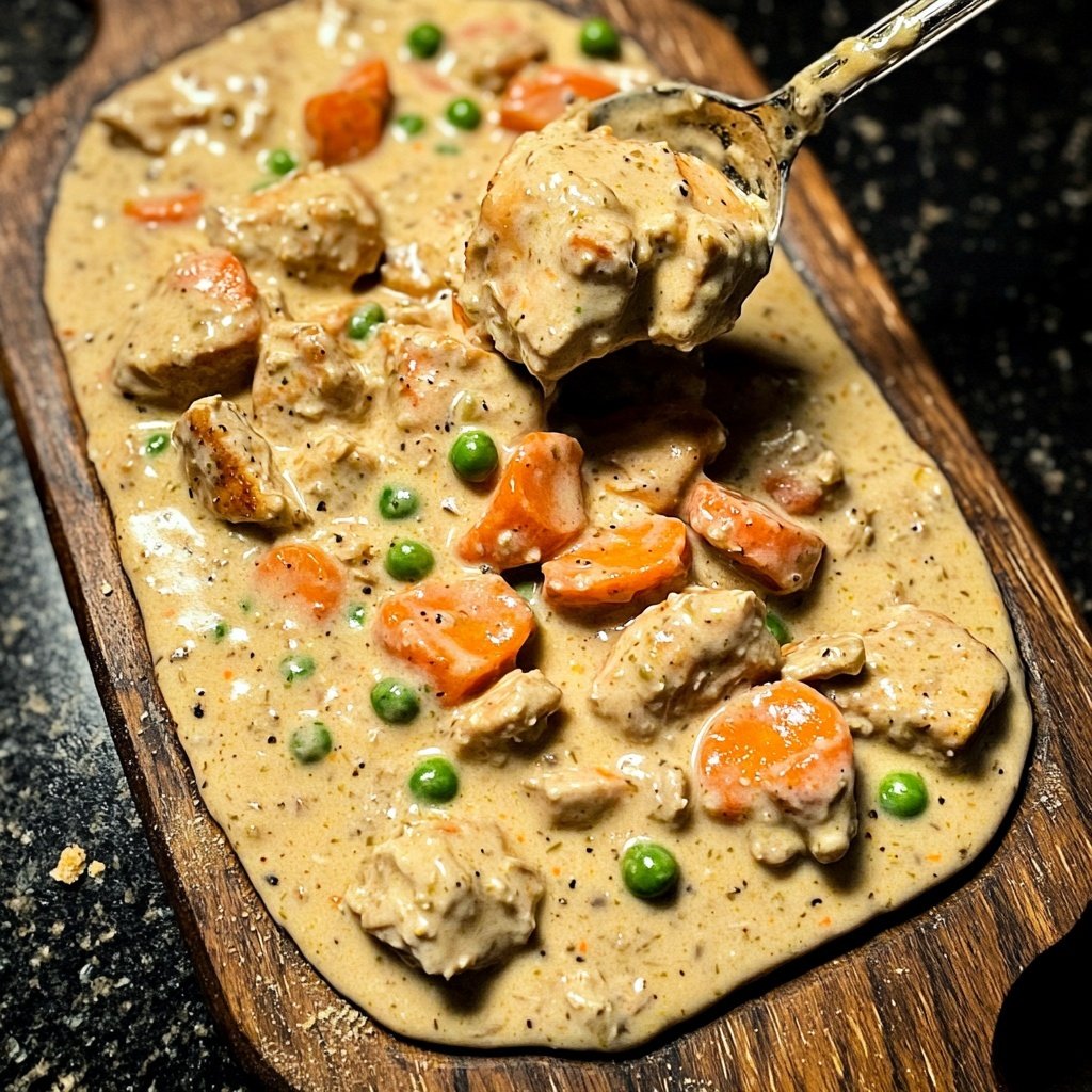 Creamy Slow Cooker Chicken with Vegetables