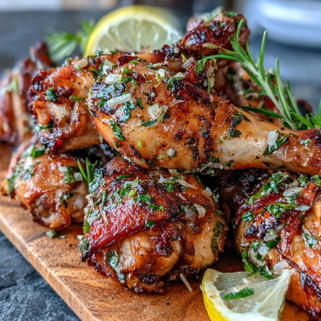 Drumstick Chicken With Lemon Herb Marinade