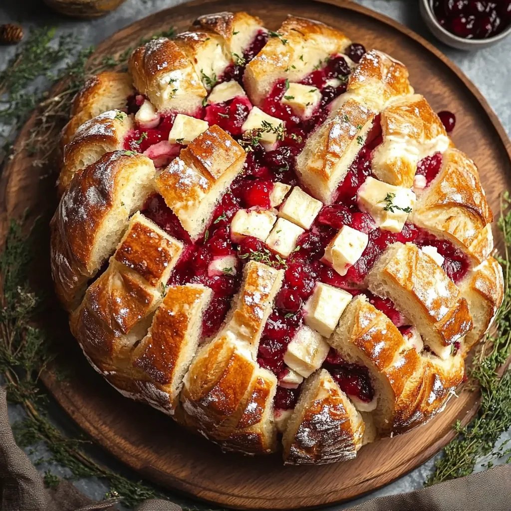 Cranberry Brie Pull-Apart Bread
