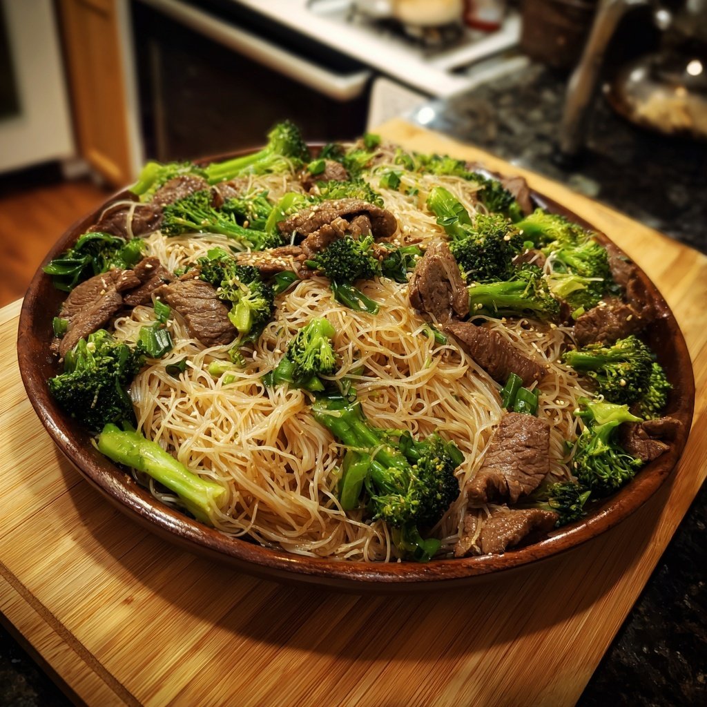 Beef And Broccoli Rice Noodles