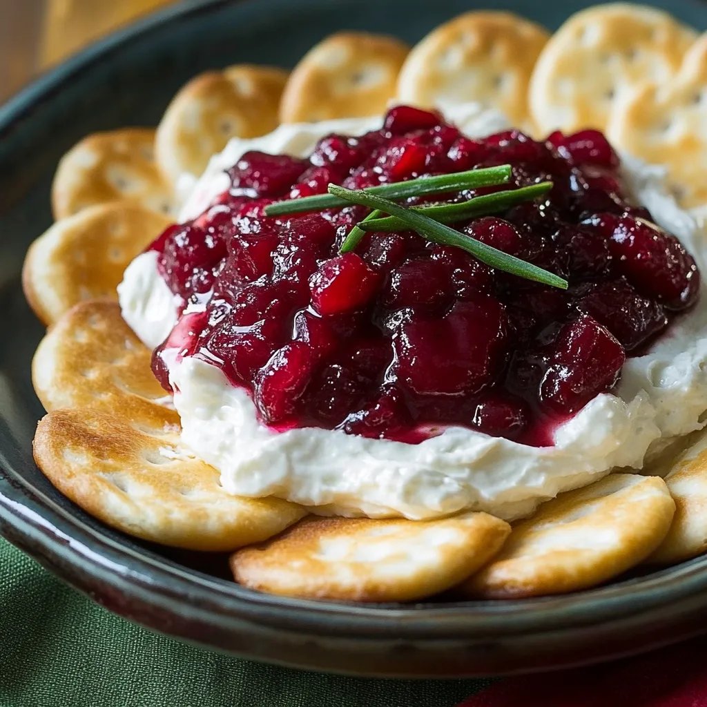 Perky Cranberry Jalapeno Cream Cheese Dip
