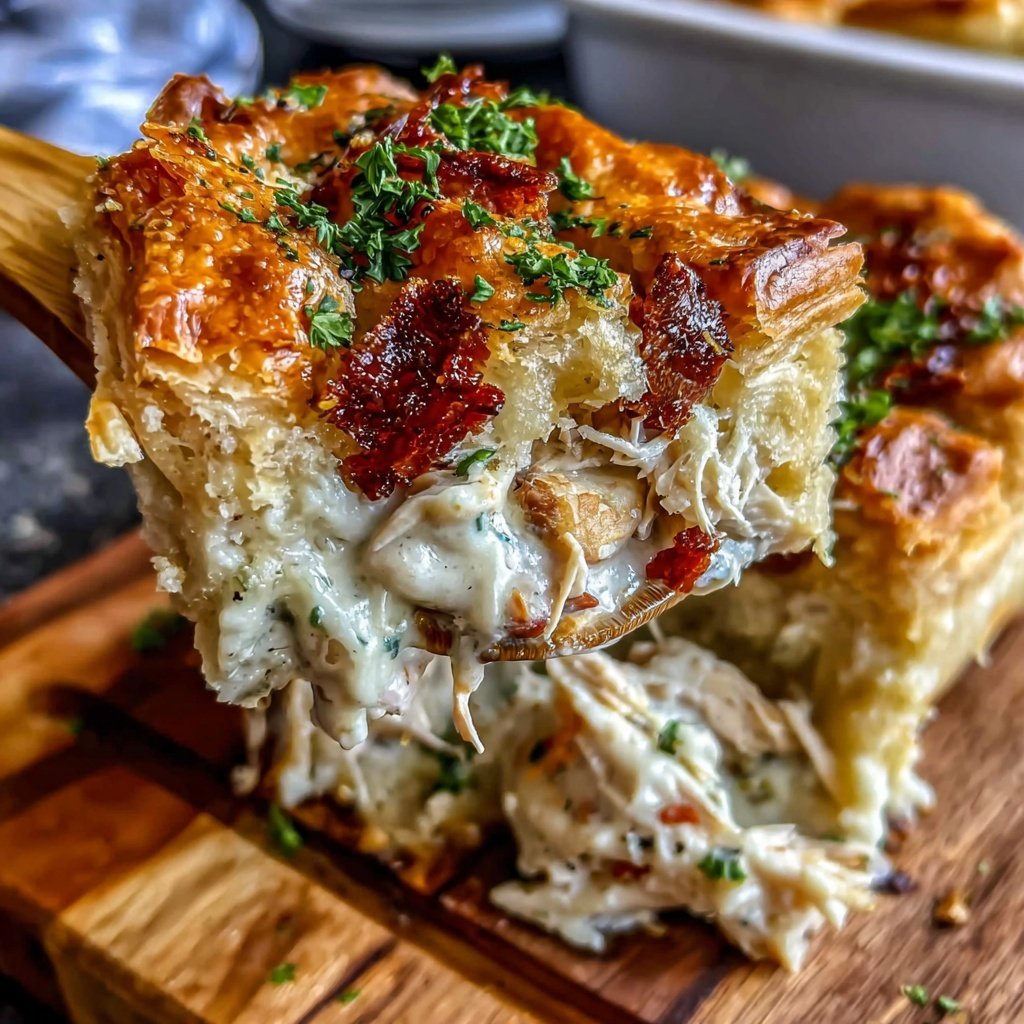 Rotisserie Chicken Pot Pie Casserole