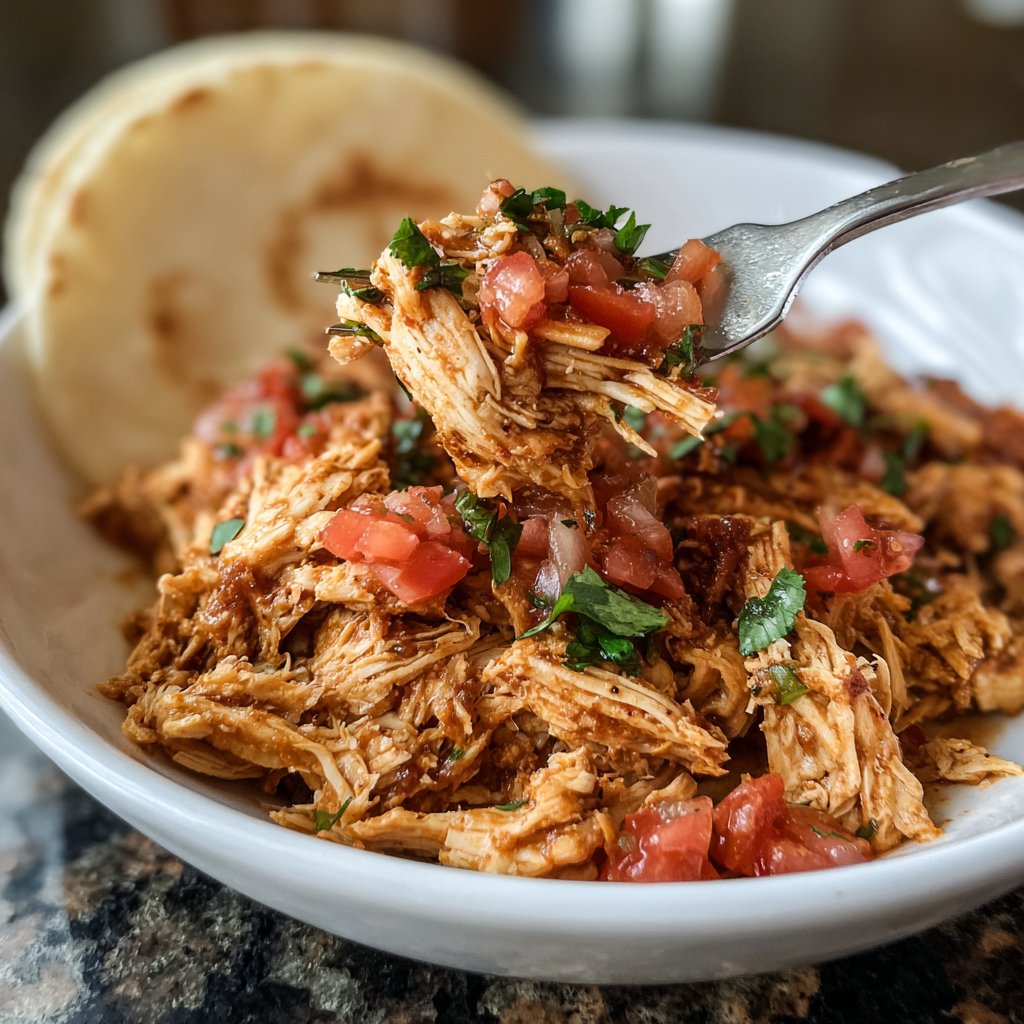 Easy Slow Cooker Chicken Taco Filling