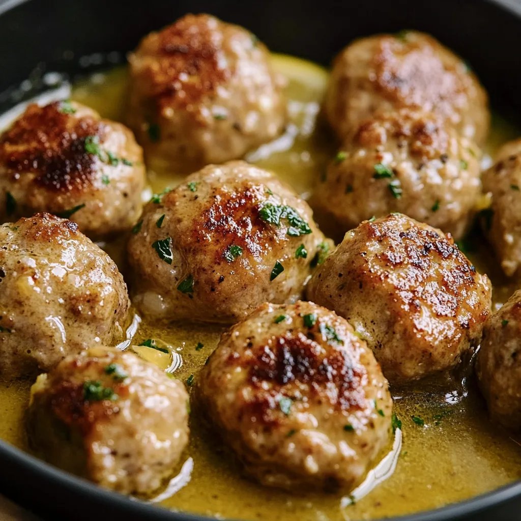 The Softest and Juiciest Greek Meatballs in Lemon Sauce