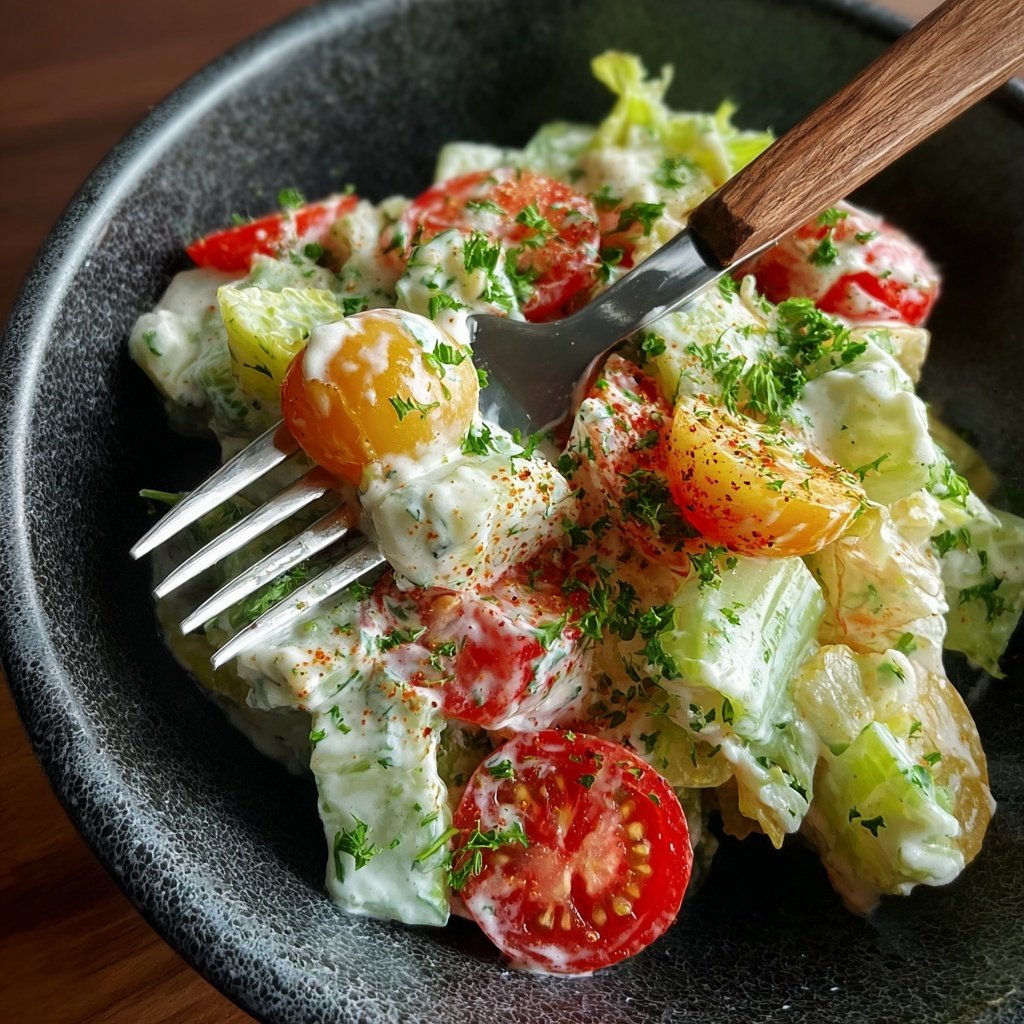Celery Salad With Yogurt Dressing